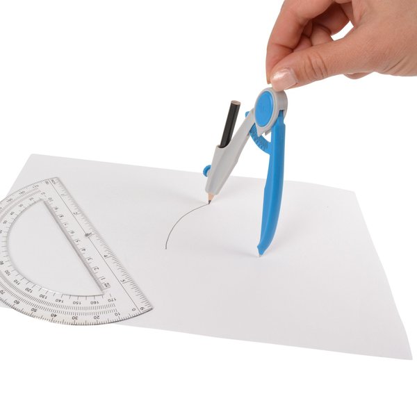 Math Sets, 2 pc. Compass & Protractor Set