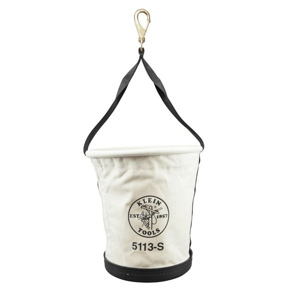 Tapered Wall Bucket, #6 Canvas, Off- White, 13
