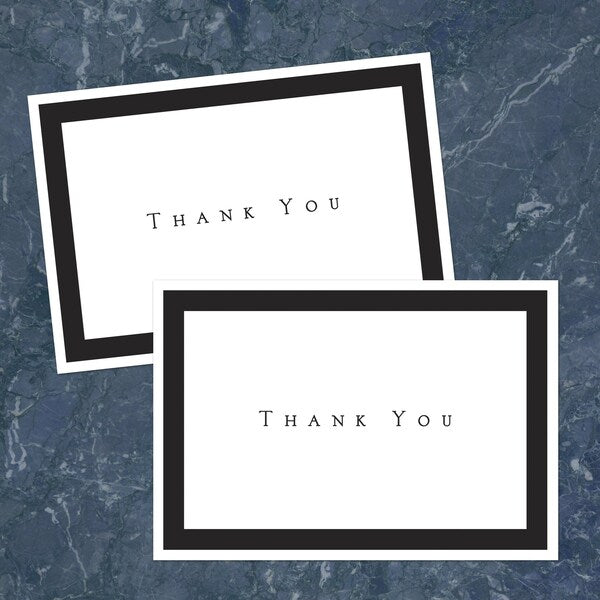 Thank You Card and Envelopes, Tuxed, PK50
