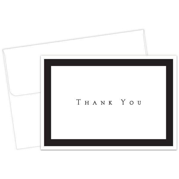 Thank You Card and Envelopes, Tuxed, PK50