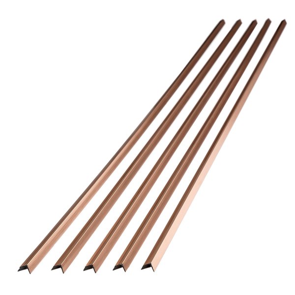 Outside Corner Trim Polished Copper, PK5