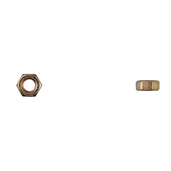 Hex Nut, M8-1.25, Class 10, Zinc Yellow Plated