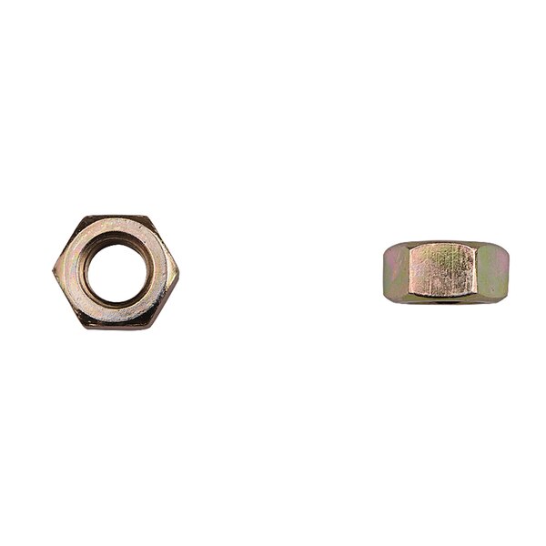 Hex Nut, M12-1.75, Class 10, Zinc Yellow Plated