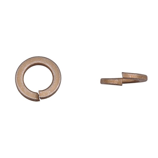 Split Lock Washer, Fits Bolt Size 16 mm Zinc Yellow Finish