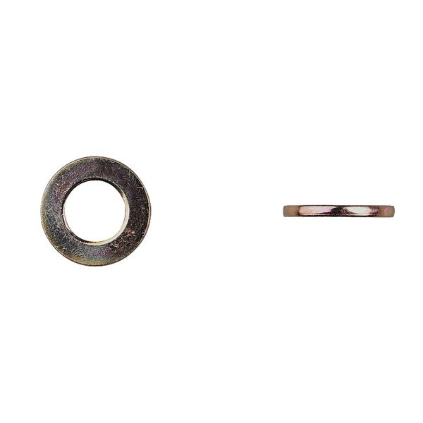 Flat Washer, Fits Bolt Size 12 mm Zinc Yellow Finish