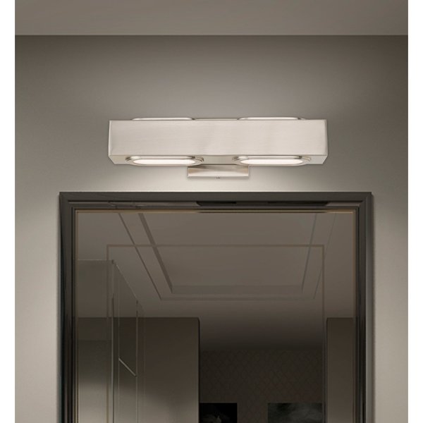 Kimball LED Light Brushed Nickel ADA Bath Vanity