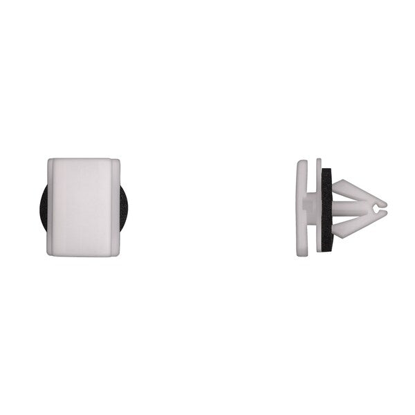 Wht Nyln Moulding Clips 10mm Hole Size 15mm Stem L PK15