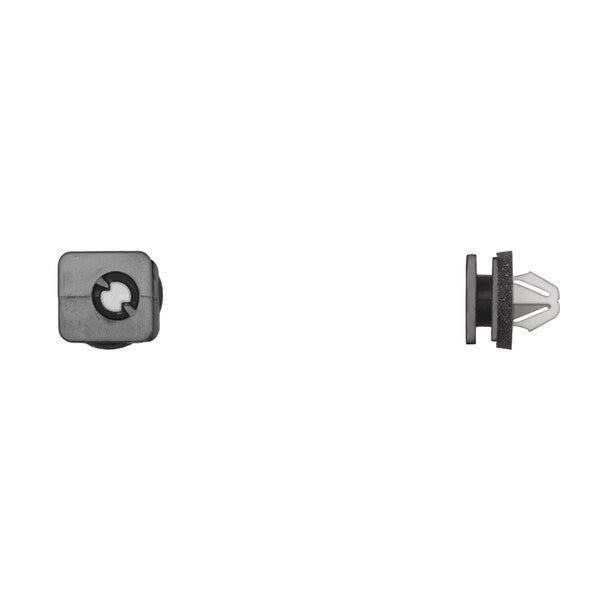 Blk/Wht Moulding Clips 7mm Hole 9mm Stem L PK10