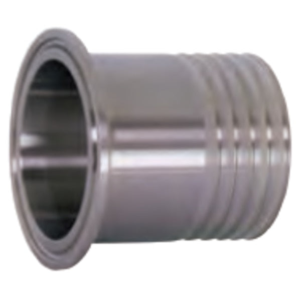 Clamp X Hose Barb Adapter 316L, 1-1/2