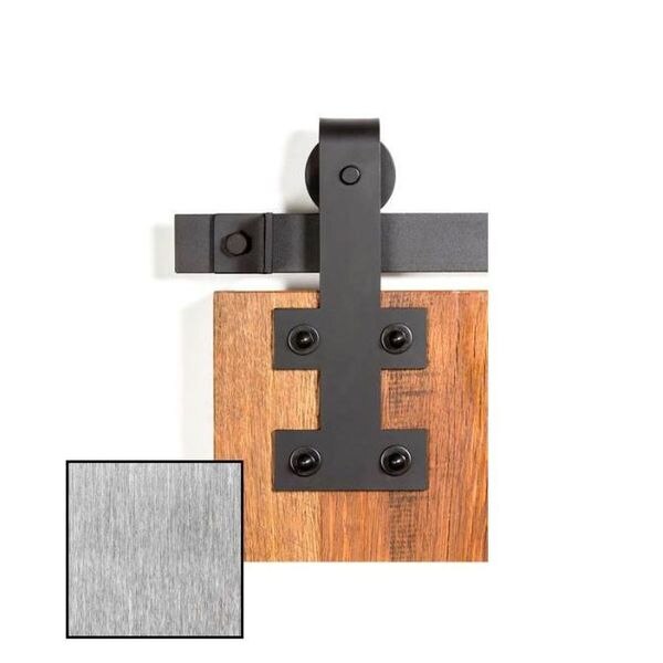 Brushed Nickel Barn Door Hardware 0120-9050 90