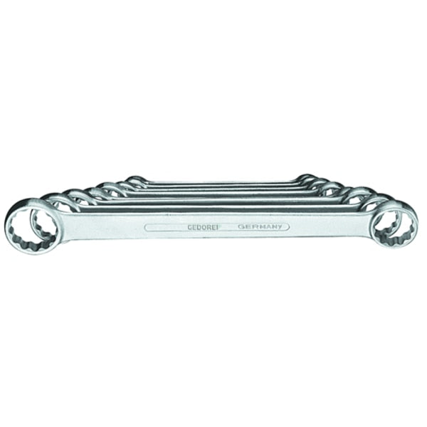 Ring Wrench Set, Flat, 8 pcs., 6-22mm