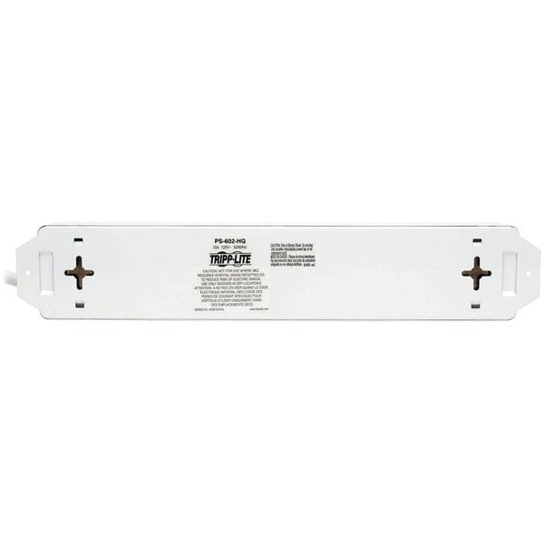 Outlet Strip, 15A, 6 Outlet, 1.5 ft., White