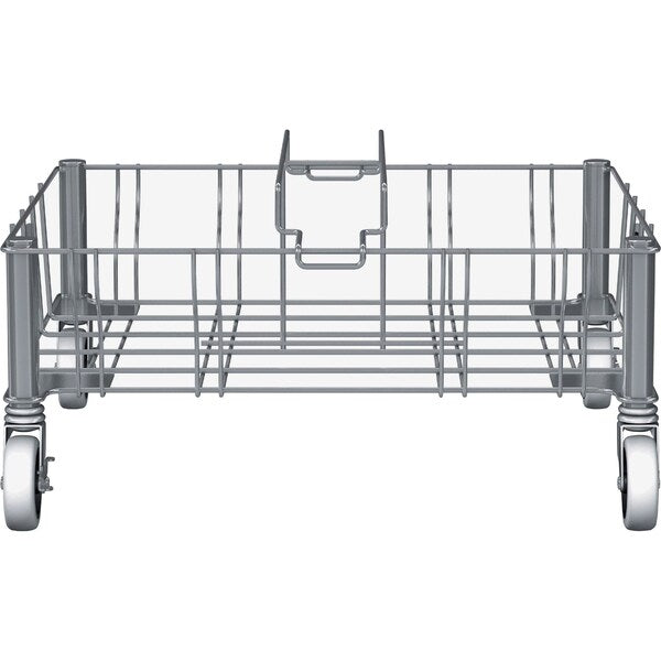Container Dolly, 200 lb, Double, 9in H, Gray