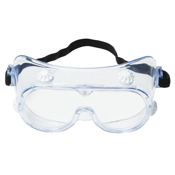 Safety Goggles, Clear Uncoated Lens, 334 Series, 10PK
