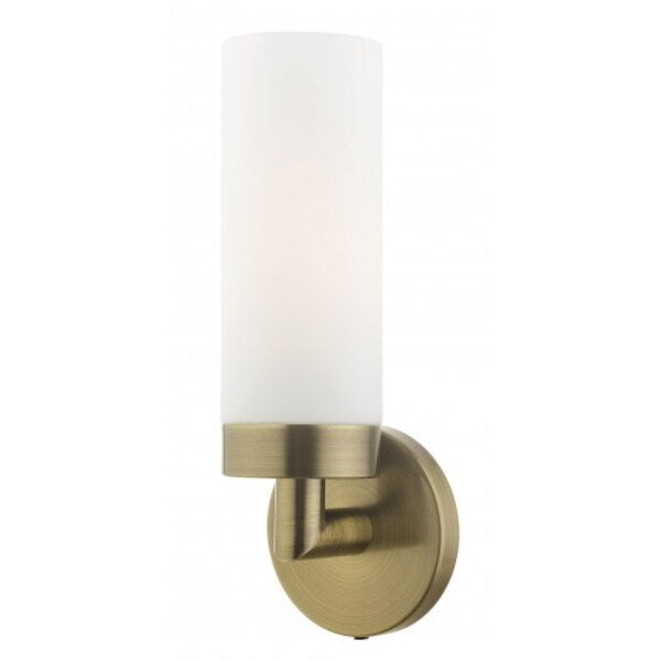 Antique Brass ADA Single Sconce, 1 Light