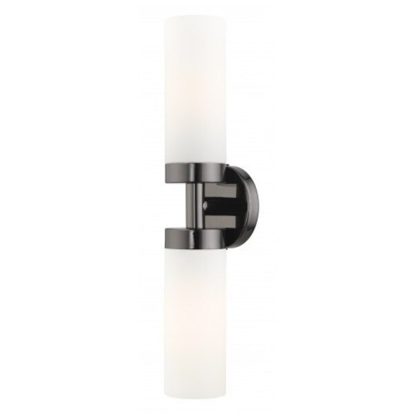 Black Chrome ADA Vanity Sconce, 2 Light
