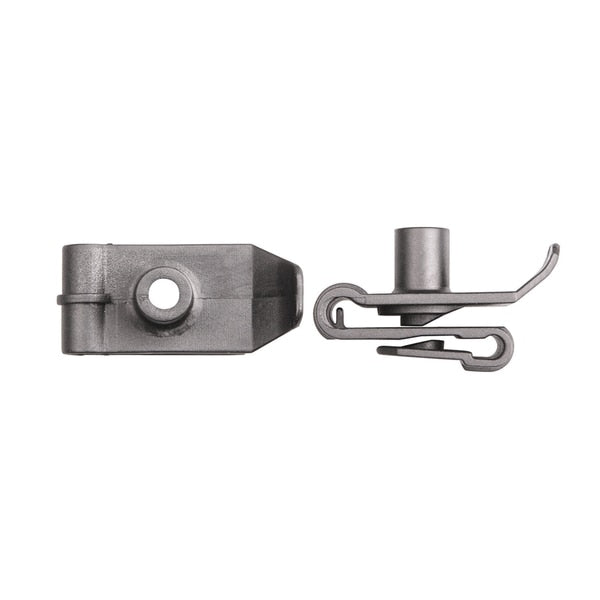 Blk Nyln U Nuts #14 Screw Size P/R Up to 3mm PK15