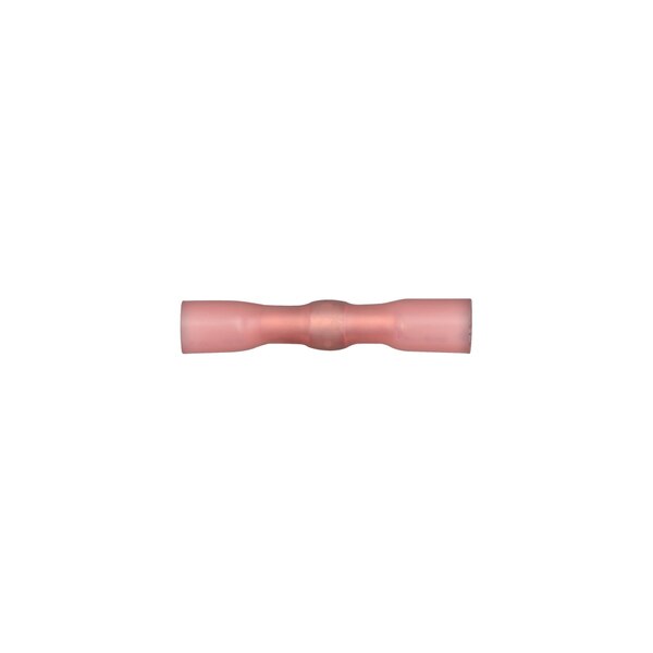 Red Wire Terminal Butt Conn. 20-18 Ga. Crimp/Solder/Heat PK10