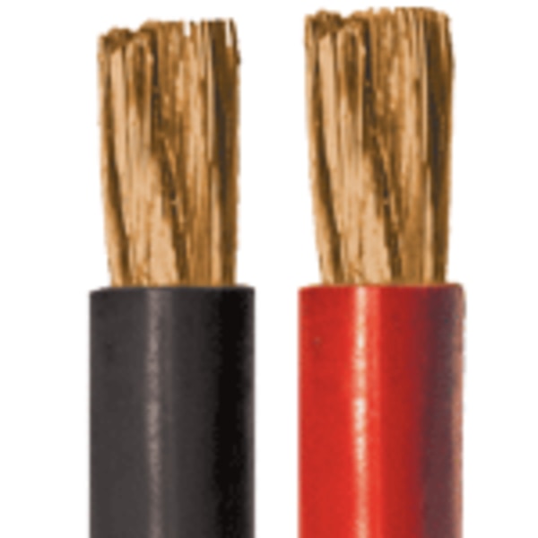 Black Fine Strand Cable, 1/0,100 ft.