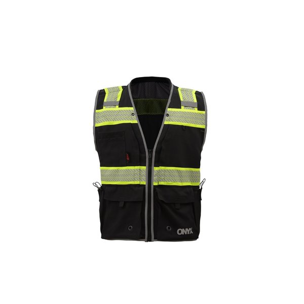 ONYX Surveyors Safety Vest, Black, 4XL