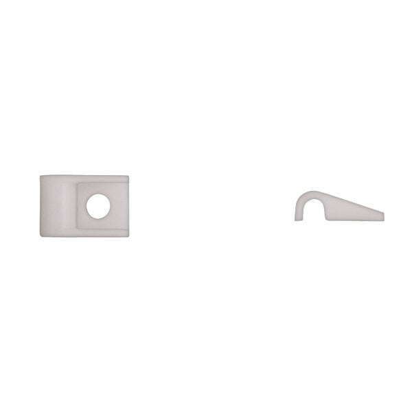 Wht Nyln Cable Clips #8-10 Screw Size 3/16
