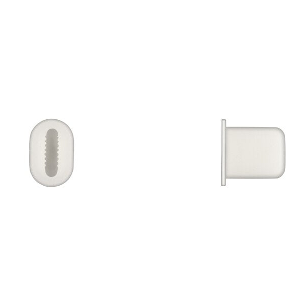 Wht Nyln Screw Grommets #10 Screw Size 19mm L PK25
