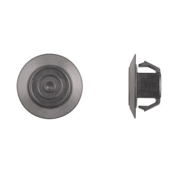 Blk Nyln Moulding Retainers 22mm Hole Size 12mm Stem L PK15