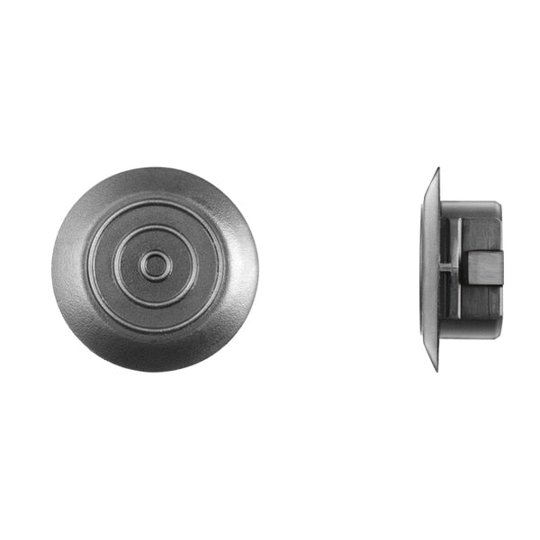 Blk Rocker Mldg Retainers 22mm Hole 10mm Stem L PK25