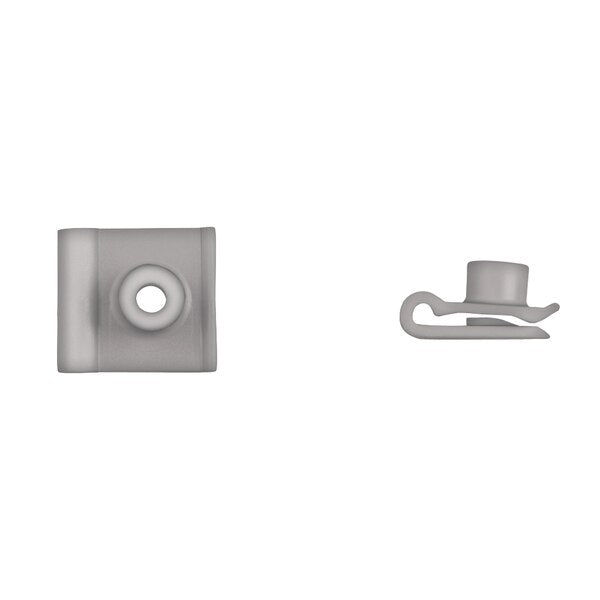 Gray Nyln U Nuts #10 Screw Size G/R Up to 1mm PK25