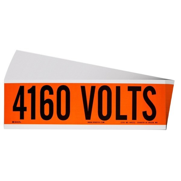 Conduit and Voltage Sign and Labels, PK25