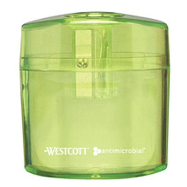 Pencil Sharpeners, Single Hole Translucent W/ Anti-Microbial