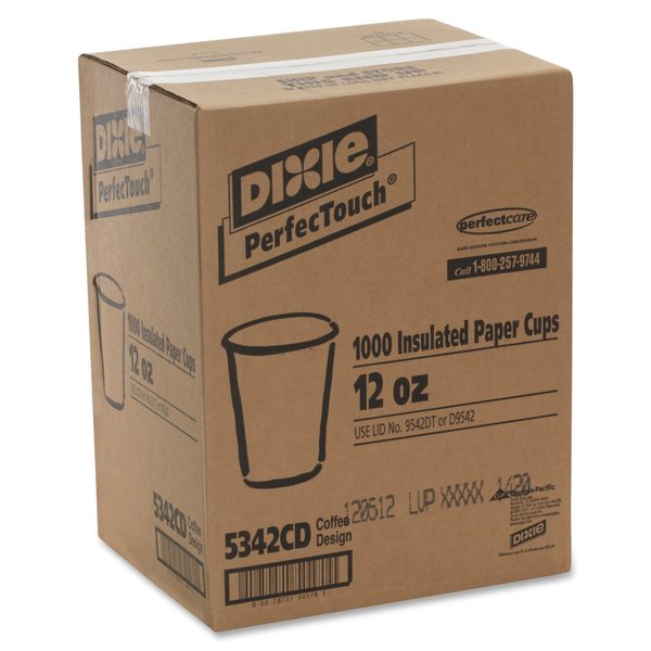 Disposable Hot cup 12 oz. White, Paper, Pk1000