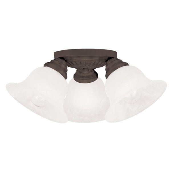Edgemont 3 Light Bronze Ceiling Mount