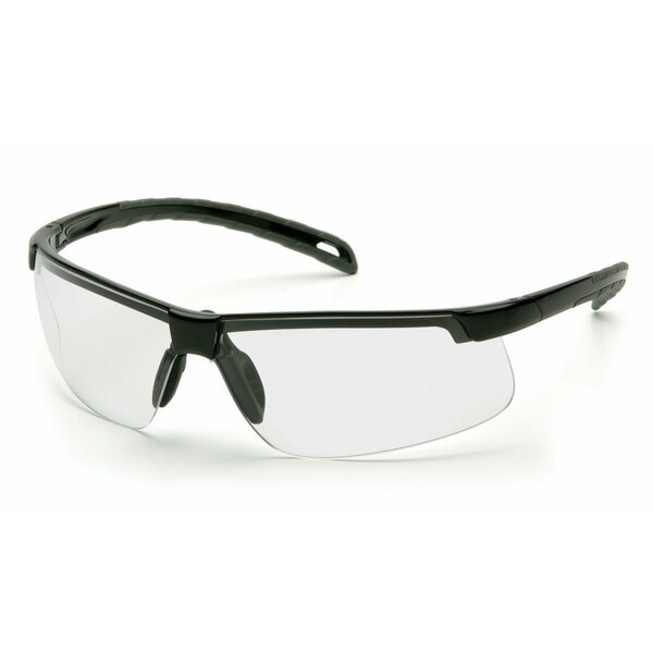 Safety Glasses, Wraparound Clear Polycarbonate Lens, Anti-Fog, Scratch-Resistant