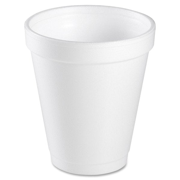 Disposable Hot cup 6 oz. White, Foam, Pk1000