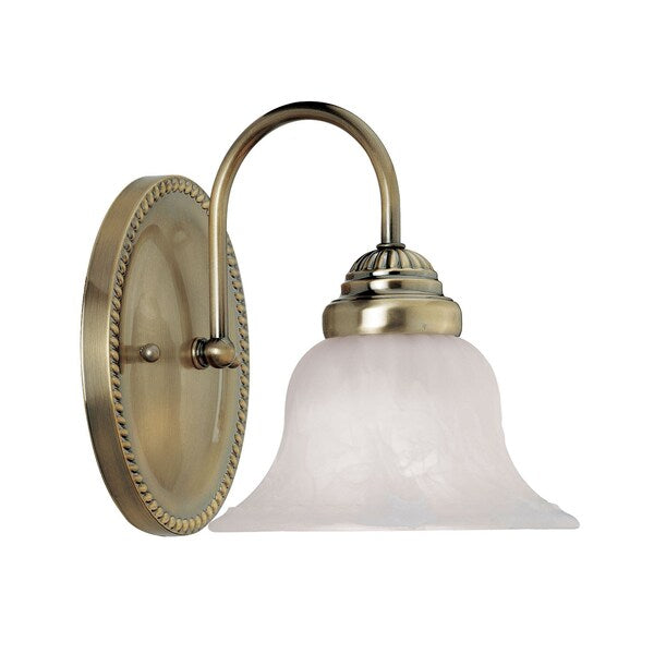 Edgemont 1 Light Antique Brass Bath Vanity