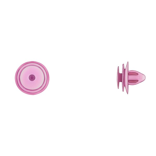 Pink Nyln Door Trim Retainers 8mm Hole 10mm Stem L PK25