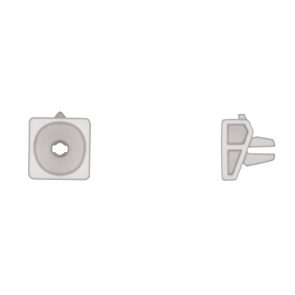 Wht Nyln Screw Grommets #10 Screw Size 8.7mm Stem L PK15