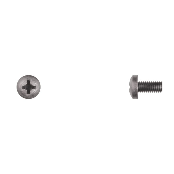 M6-1.00 x 12 mm Phillips Pan Machine Screw, Nylon