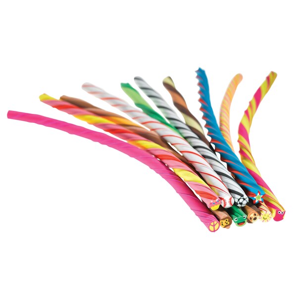 Erasers, Twist Erasers - 10 Assorted Patterns