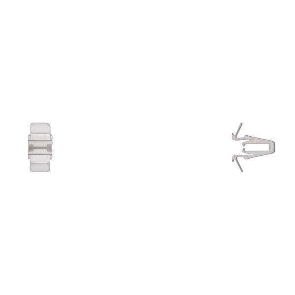 Wht Nyln Moulding Clips Door/Garnish PK25