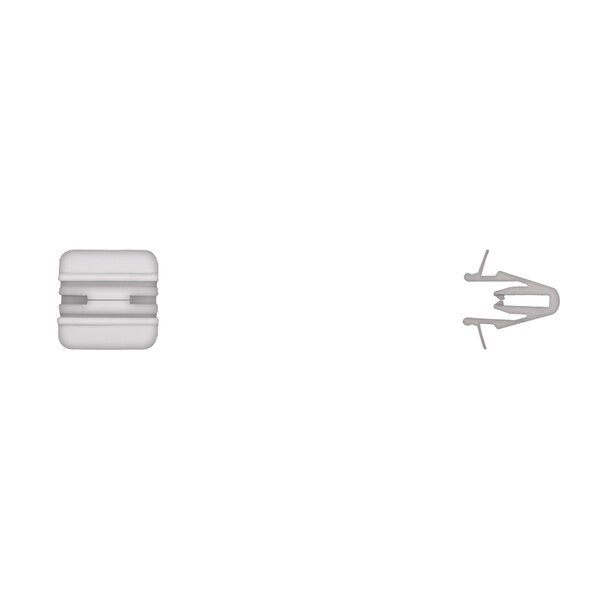 Wht Trim Panel Mldg Clips Wide 14mm Height PK25
