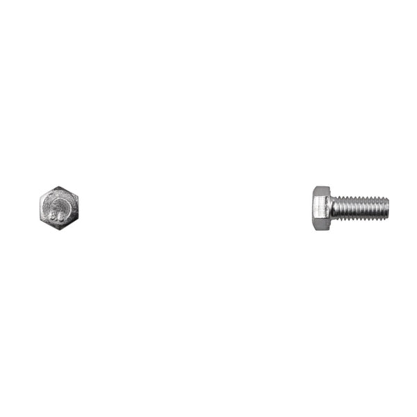 Class 8.8, M5-0.80 Hex Head Cap Screw, Zinc Plated Steel, 12 mm L