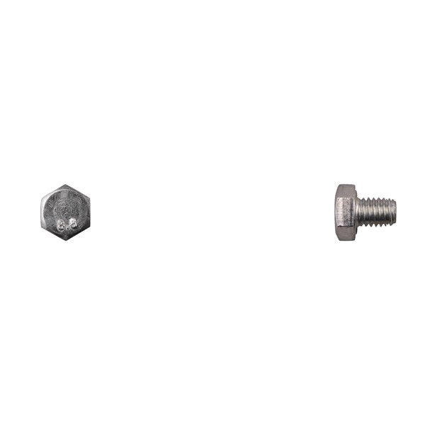 Class 8.8, M6-1.00 Hex Head Cap Screw, Zinc Plated Steel, 8 mm L
