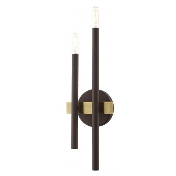 Bronze with Antique Brass Accents Sconce