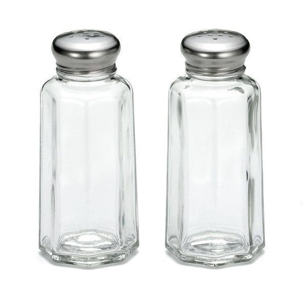 Pnld Salt/Pppr Shaker W/SS Tops, 2OZ, PK12