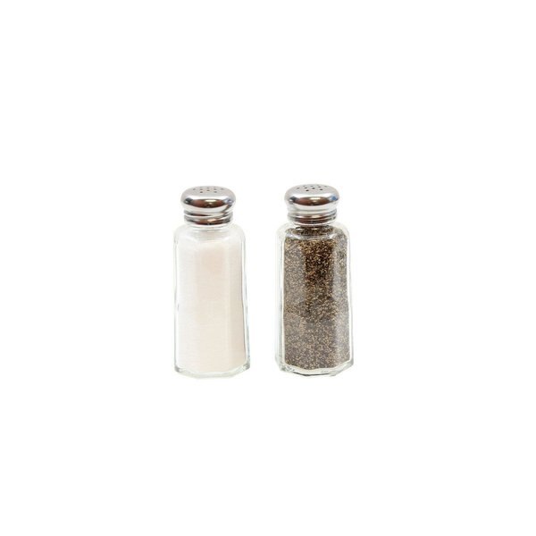 Pnld Salt/Pppr Shaker W/SS Tops, 2OZ, PK12