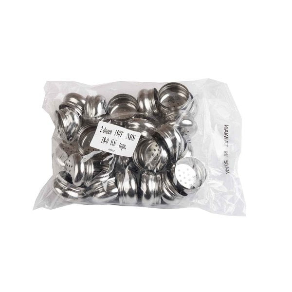 Pnld Salt/Pppr Shaker W/SS Tops, 2OZ, PK12