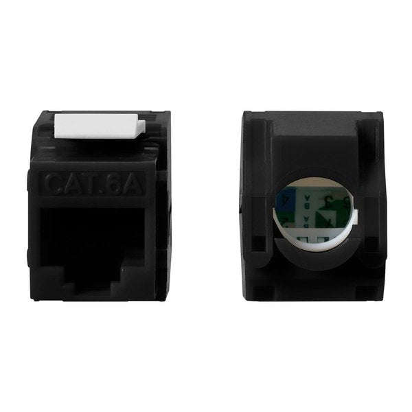 Cat6A Rj 45 Toolless 180 D, Black