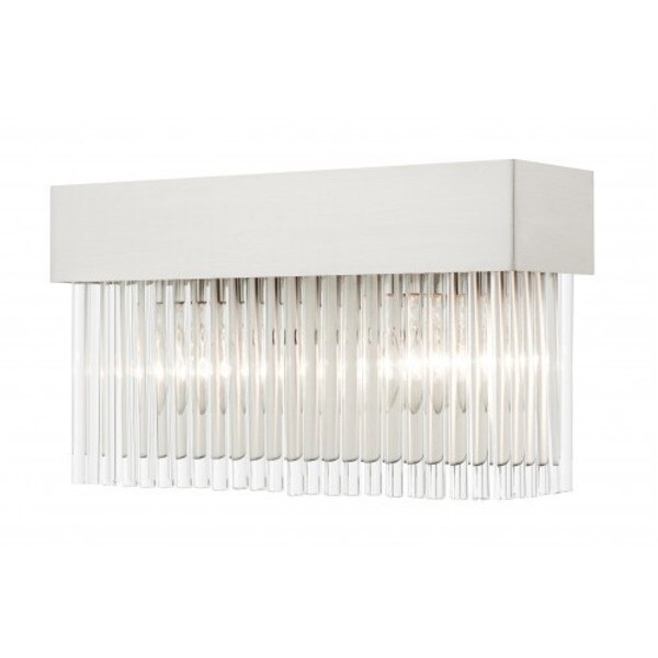 Brushed Nickel Sconce, 2 Light